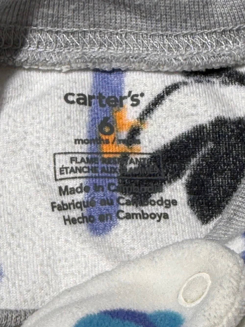Carter's Baby Boy Fleece Footie Pajamas Size 6 Months